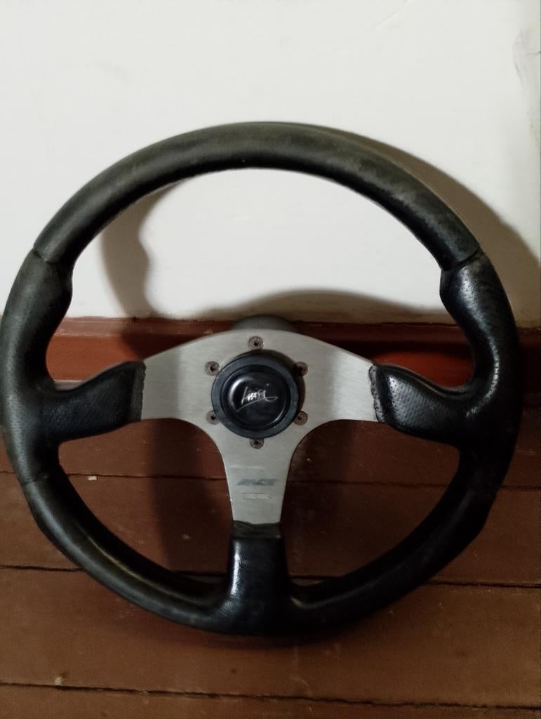 VW GOLF 2 LEDEREN SPORTSTUUR MOMO 300mm ZWART, Auto-onderdelen, Ophalen, Gebruikt, Volkswagen