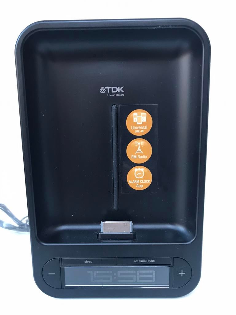 TDK Space saving Alarm Clock. TAC4221, Ophalen, Zo goed als nieuw, Digitaal