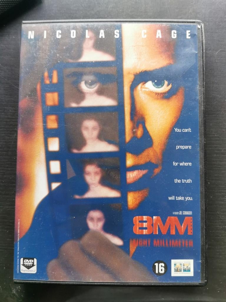 Dvd 8mm Nicolas Cage, Ophalen of Verzenden, Zo goed als nieuw