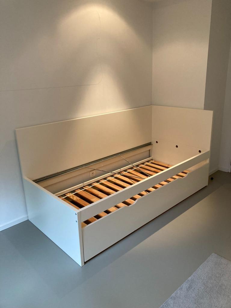 cadre de lit 90x200 avec lit tiroir, Ophalen, Gebruikt, 90 cm, Eenpersoons