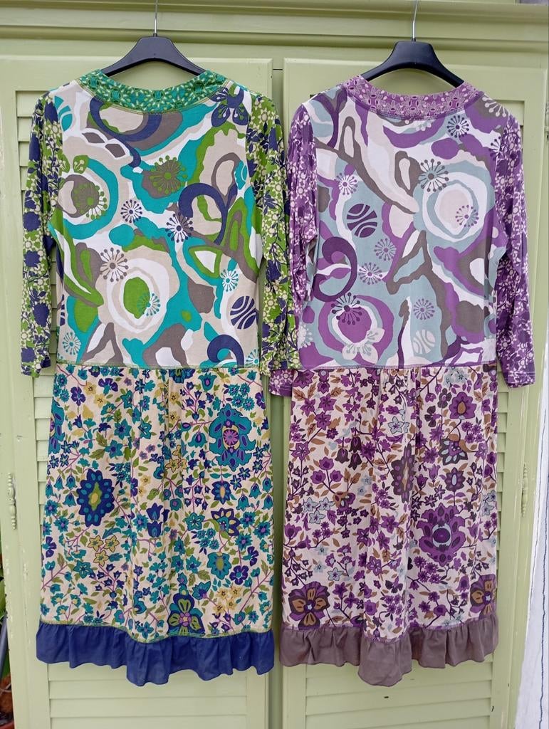 2 robes marque Sandwich longues manches, tailles S verte et, Enlèvement ou Envoi, Porté