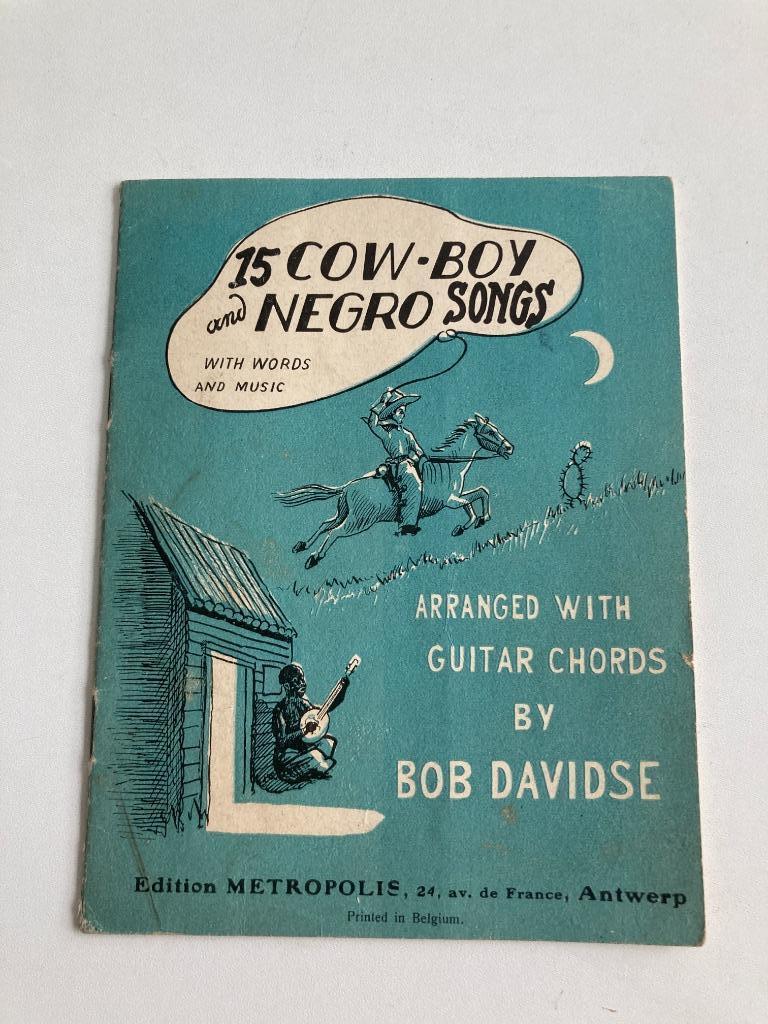 Boekje : " 15 Cow-boys and negro songs " by Bob Davidse, Boeken, Ophalen of Verzenden, Gelezen, Bob Davidse, Personen