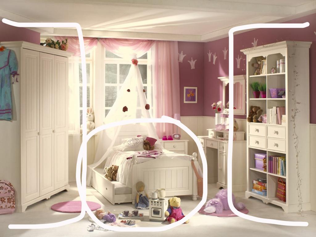 Prinsessen slaapkamer kinderen/tiener, Ophalen, Gebruikt, Eenpersoons, Prinsessen, kinder/tiener