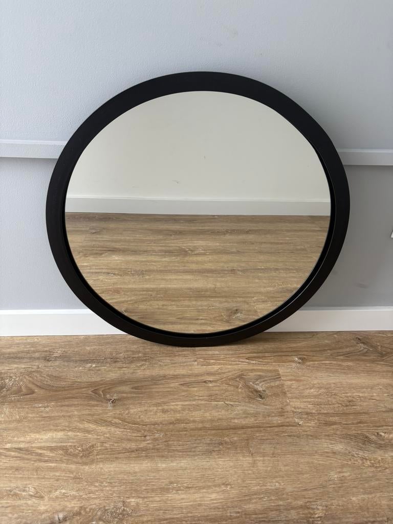 Grote ronde spiegel, Huis en Inrichting, Ophalen, Gebruikt, Rond, Minder dan 100 cm