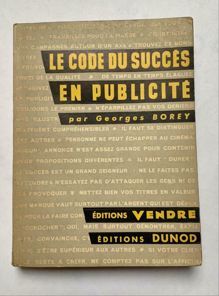 De code voor succes in reclame - 1954, Ophalen of Verzenden, Gebruikt