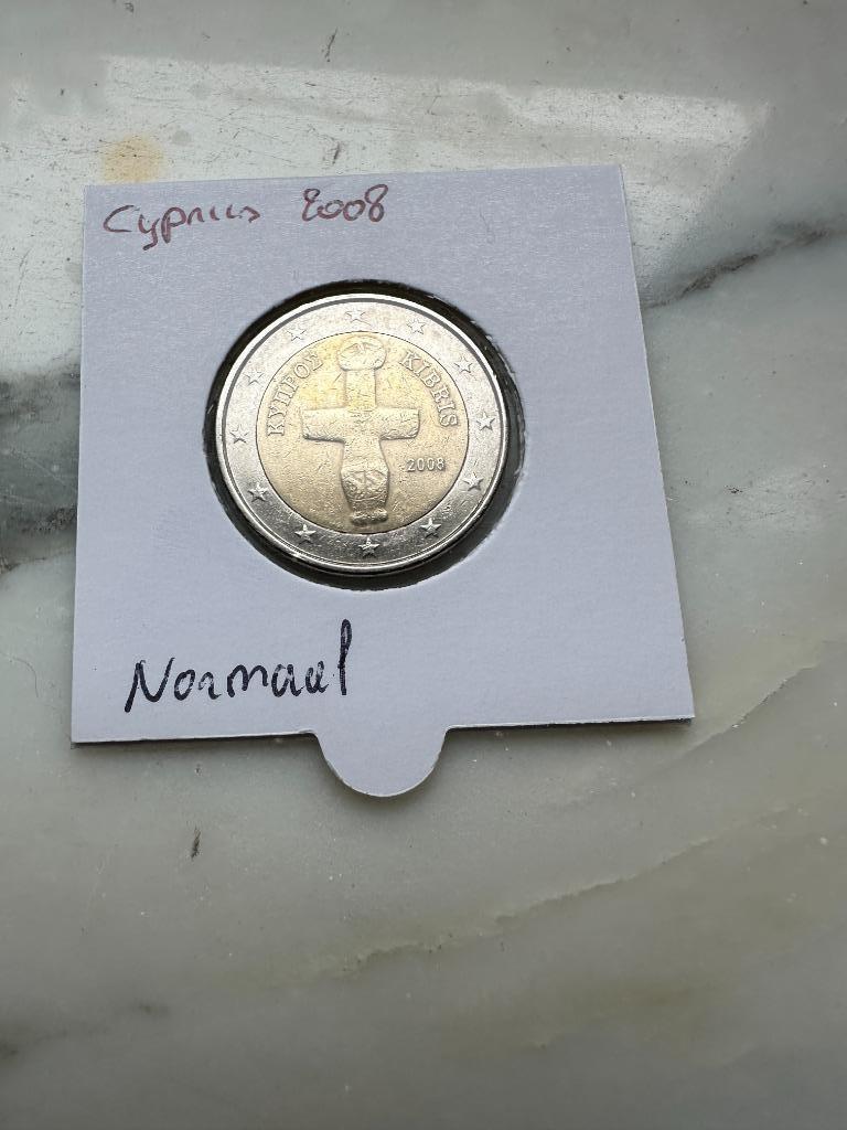 2€ Cyprus 2008 Normaal, Postzegels en Munten, Munten | Europa | Euromunten, Ophalen of Verzenden, Cyprus, 2 euro, Losse munt