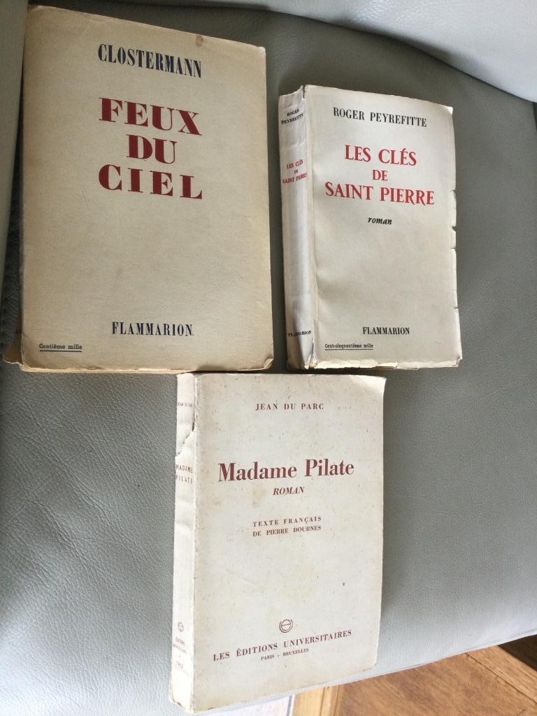 LIVRES:CLES ST PIERRE"1955"MADAME PILATE"1953", Enlèvement ou Envoi, DU PARC/CLOSTERMAN/PEYREF