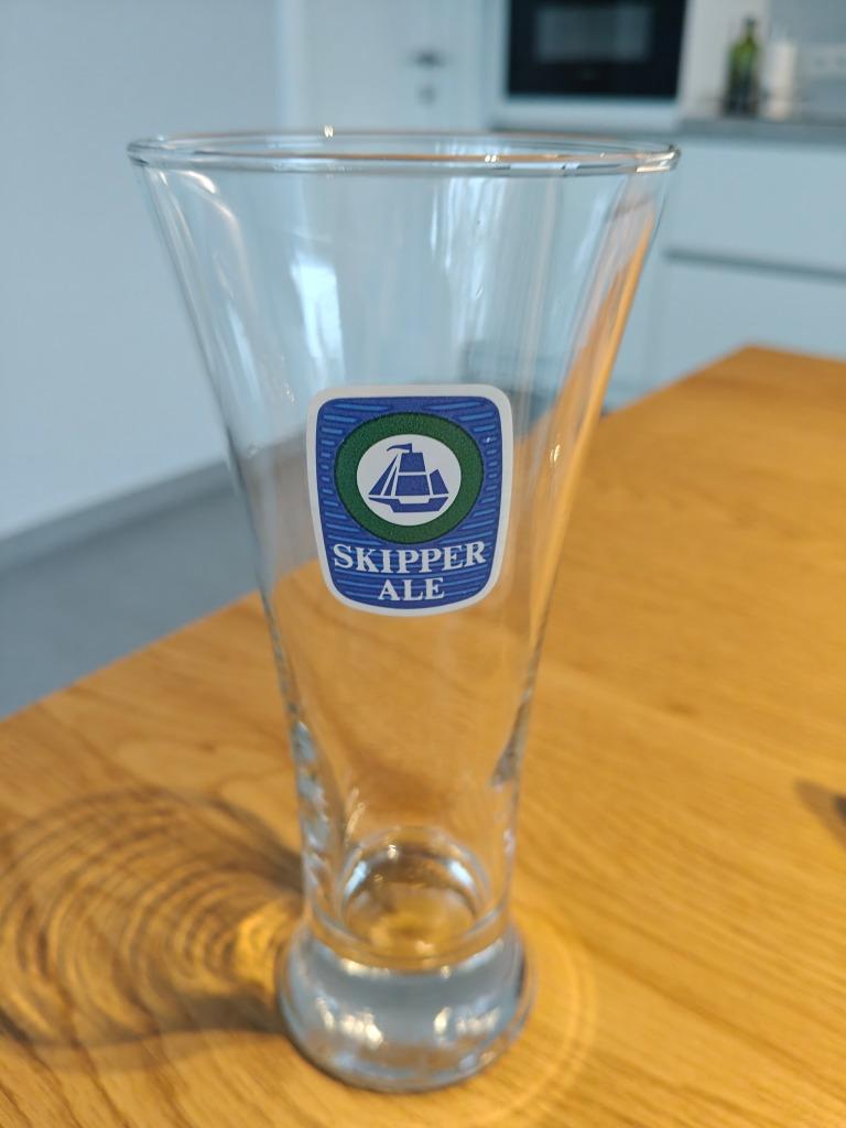 Skipper Ale bierglas, Verzamelen, Ophalen of Verzenden, Zo goed als nieuw, Bierglas