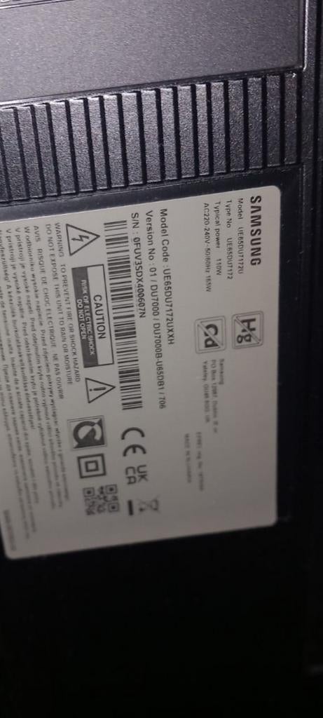 Samsung tv 65 inch nieuw, Ophalen, Zo goed als nieuw