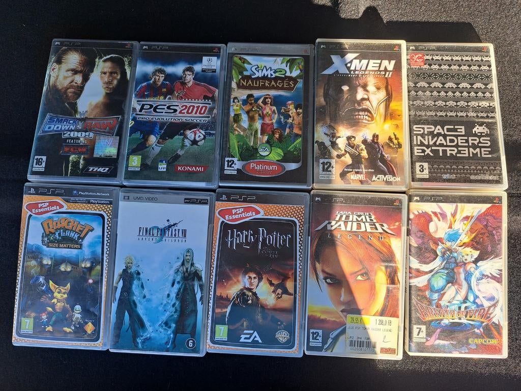 Plusieurs jeux psp . Je les vend par un. Pas de lot . Envoi