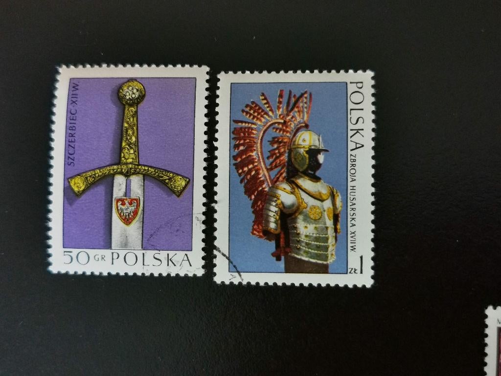 Pologne 1973 - art, épée, armure du soldat hussard, Enlèvement ou Envoi, Pologne, Affranchi