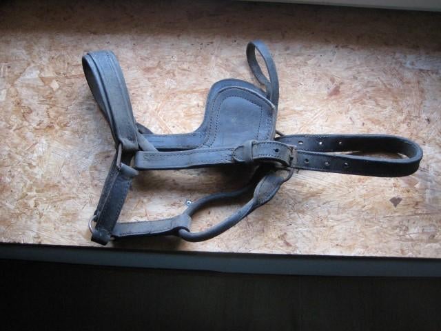 Halter farm horse, cuir épais, noir, cuir très souple, Enlèvement ou Envoi, Utilisé