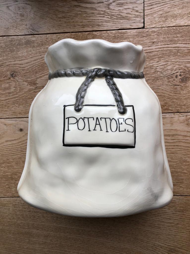 Sac à pommes de terre en faïence, Enlèvement ou Envoi, Utilisé, Autres matériaux, Casserole, Bidon ou Boîte