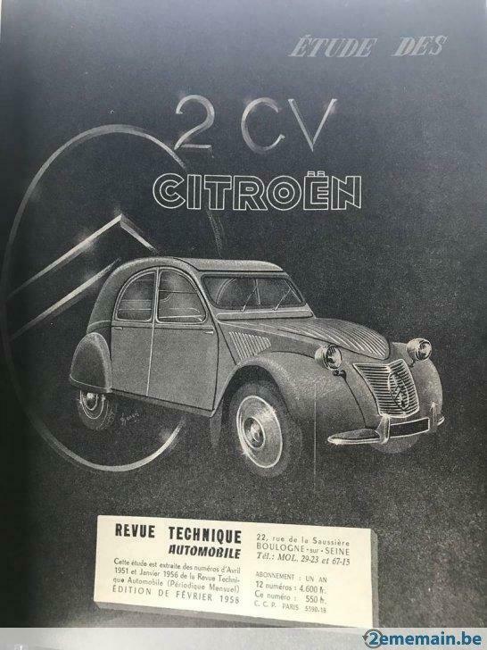 Revue Technique Automobile Citroën ( 1949 - 1958 )  RARE, Auto diversen, Handleidingen en Instructieboekjes, Ophalen of Verzenden