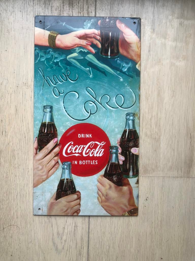 Reclamebord Coca-Cola., Verzamelen, Merken en Reclamevoorwerpen, Zo goed als nieuw, Reclamebord, Ophalen