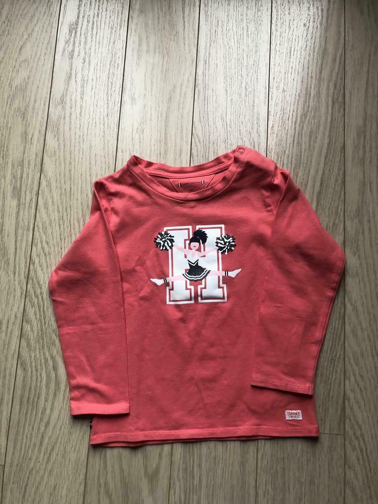 Rode t shirt Tommy Hilfiger, Kinderen en Baby's, Kinderkleding | Maat 92, Gebruikt, Tommy Hilfiger, Shirt of Longsleeve, Verzenden