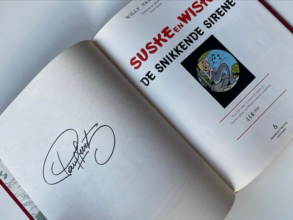 Suske en Wiske luxe de snikkende sirene gesigneerd, Enlèvement ou Envoi, Neuf