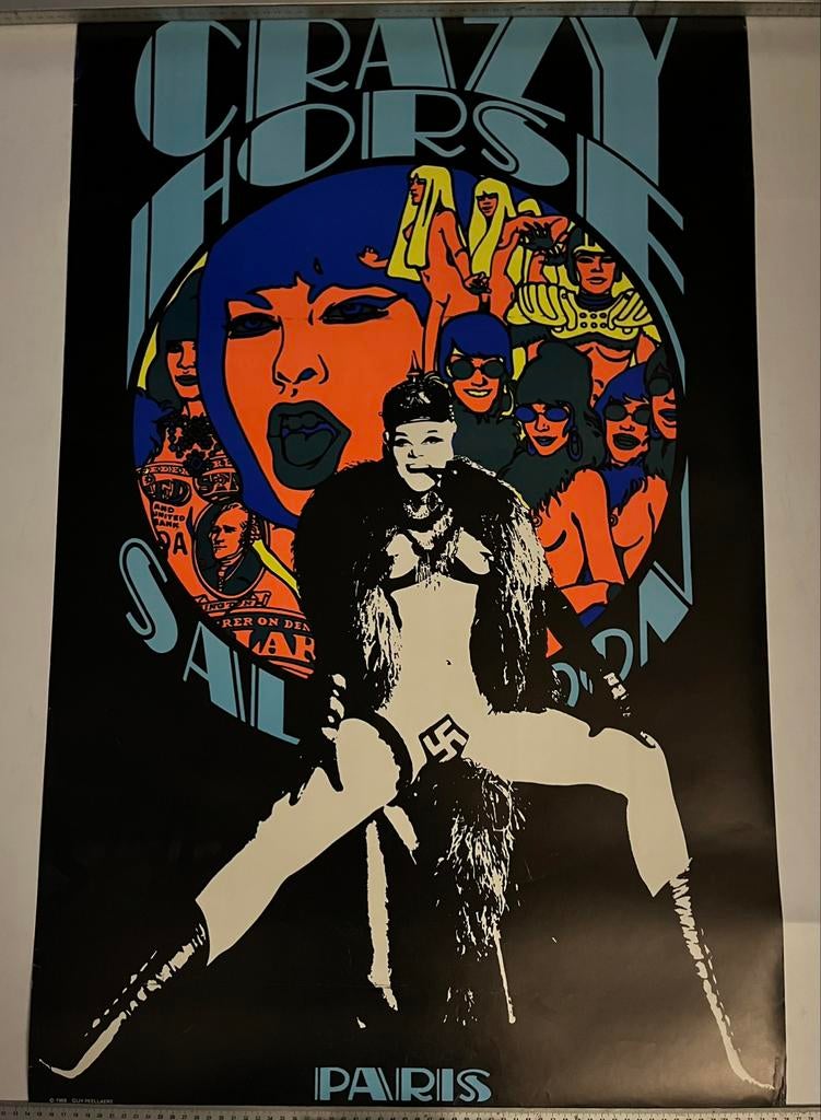 AFFICHE ORIGINALE 1968 ÉDITION GUY PEELLAERT : SPOT-PARIS, Enlèvement, Comme neuf