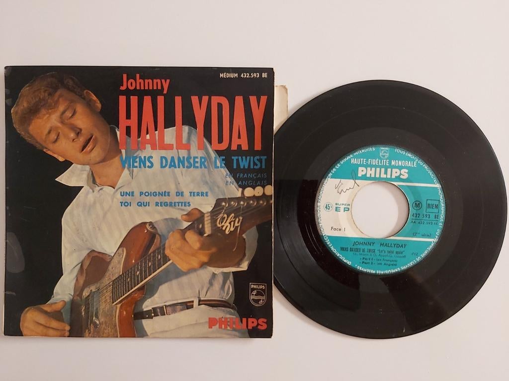 Johnny Hallyday - kom en dans de twist, Ophalen of Verzenden, Zo goed als nieuw, Rock-'n-Roll