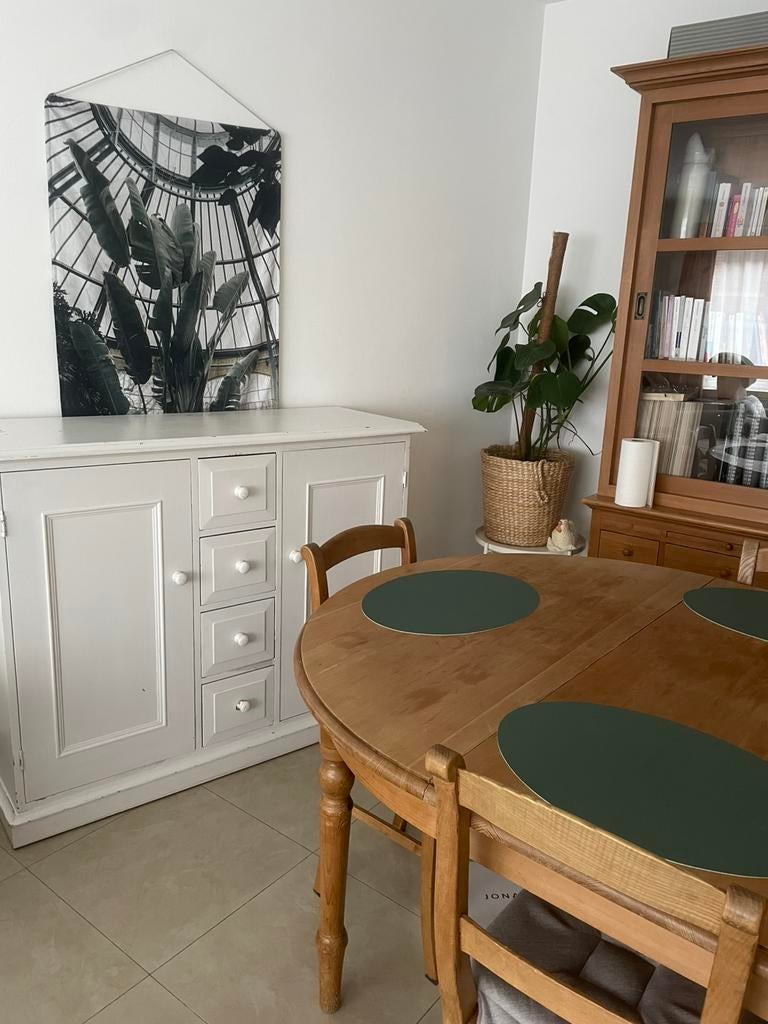 Witte grenenhouten dressoir van Henders en Hazel, Ophalen, Met plank(en), 100 tot 150 cm, 75 cm of meer