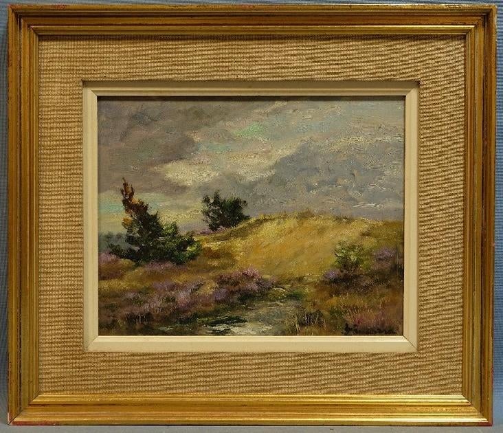 huile sur panneau signe alberto zamarra, Ophalen of Verzenden