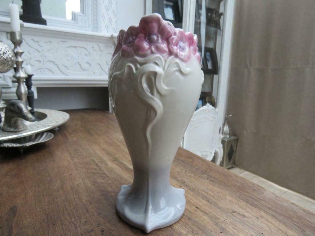 Vase vintage Art Nouveau Ceramicas S Bernardo Alcobaca, Enlèvement ou Envoi