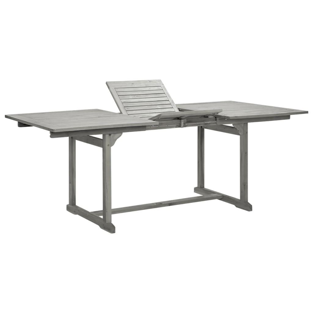 Table de jardin(150-200)x100x75 Bois d'acacia massif+6chaise, Neuf, Enlèvement ou Envoi, Sets de jardin, Bois dur