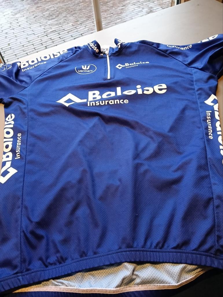 Maillot de cyclisme de randonnée Vermarc Baloise Belgium, Vêtements d'extérieur, Enlèvement ou Envoi, Utilisé, Hommes