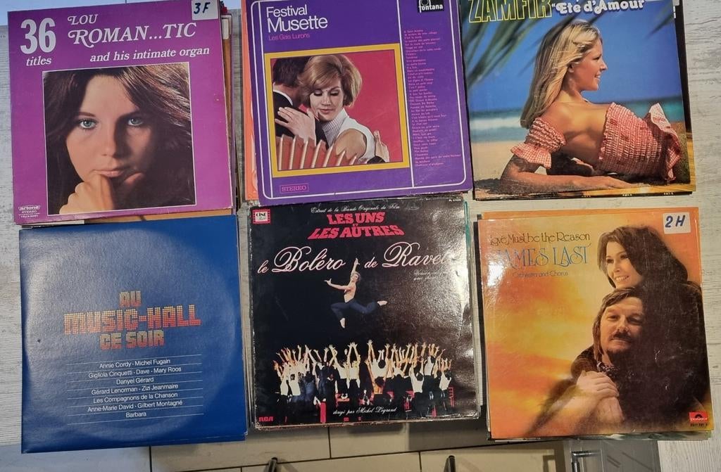 disques vinyle 33 et 78 tours, Enlèvement