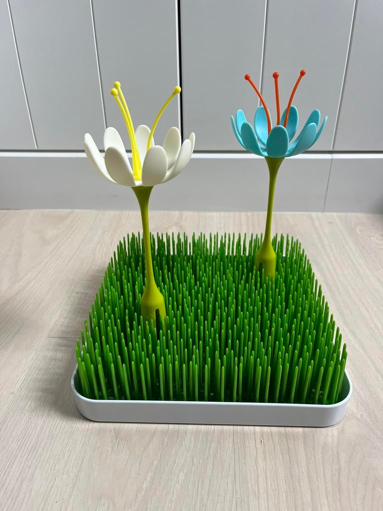 Afdruiprek gras Boon incl 2 bloemen, Ophalen of Verzenden, Gebruikt