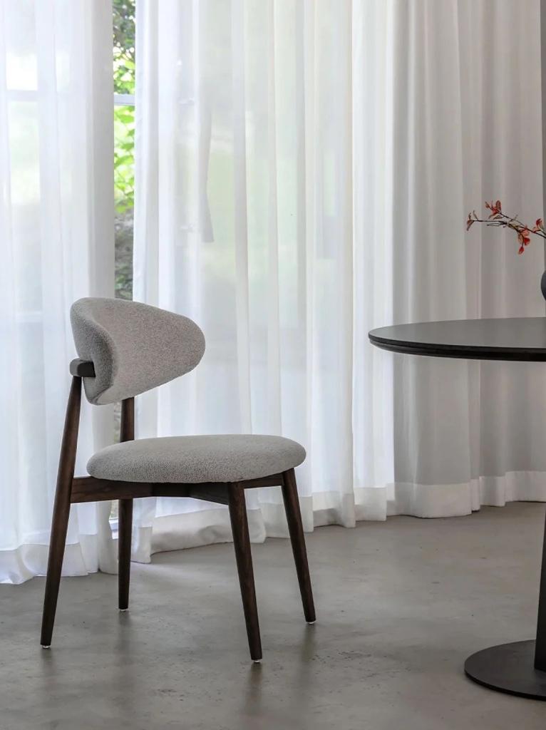 18 design stoelen japandi, zeer comfortable, Huis en Inrichting, Stoelen, Ophalen, Wit, Nieuw, Stof