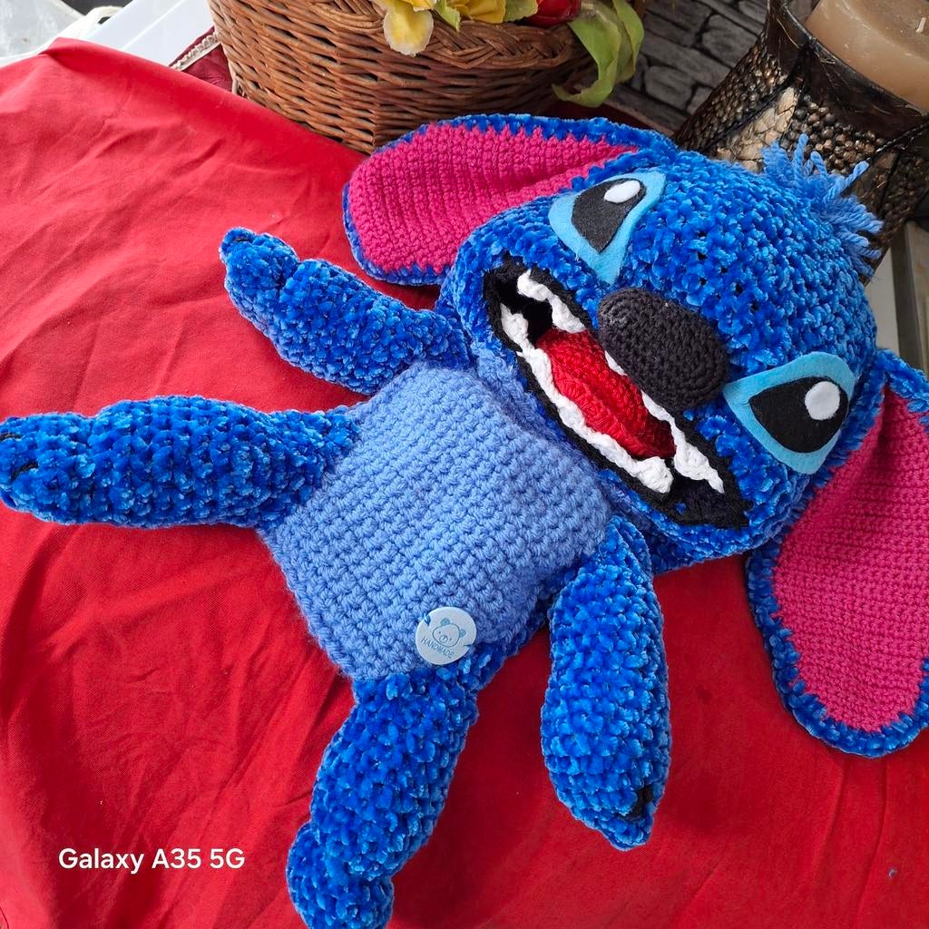 Marionnette à main Stitch, grande bouche mobile de 45 cm, Enlèvement ou Envoi, Neuf