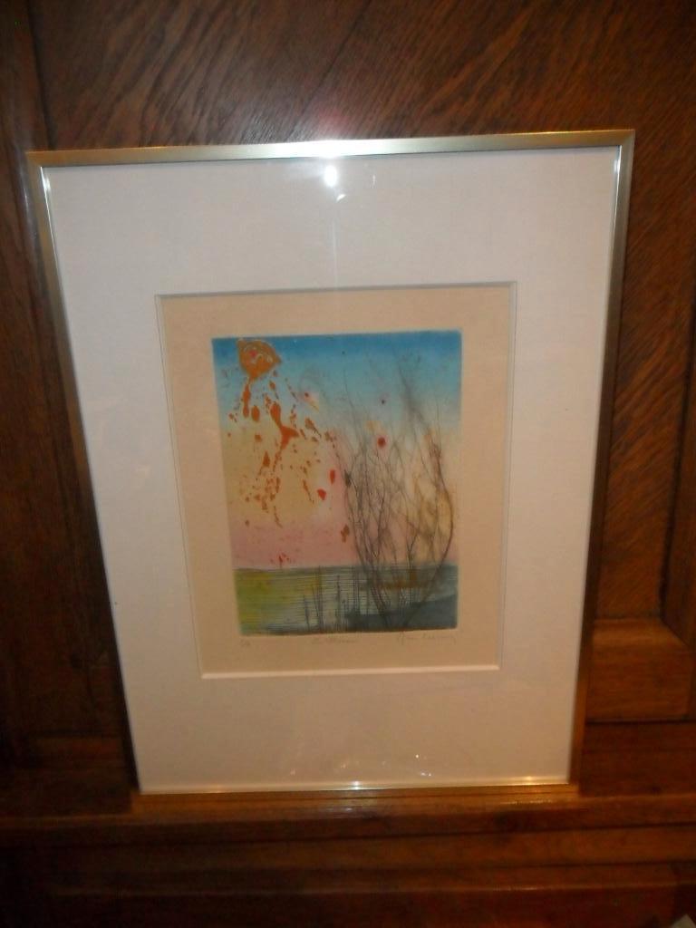 Eau Forte de Carcan René (St Josse 1925- Etterbeek1993), Antiek en Kunst, Kunst | Etsen en Gravures, Ophalen of Verzenden