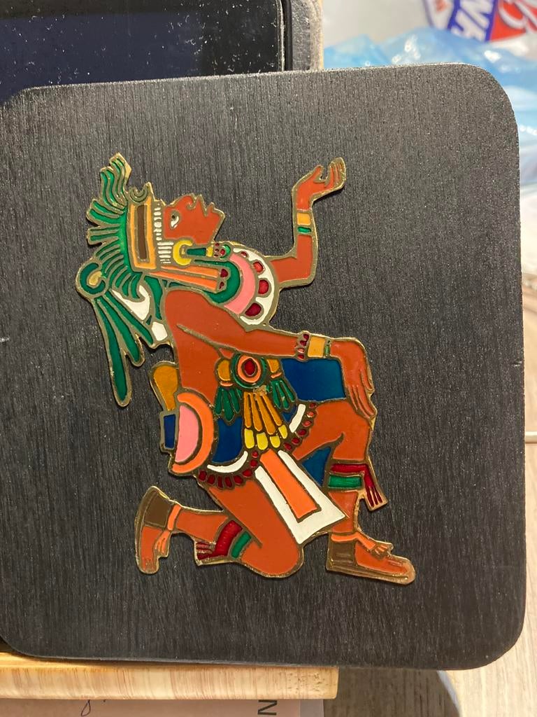 Azteekse priester in Azteeks gebed proest pratinho, Antiek en Kunst, Ophalen of Verzenden