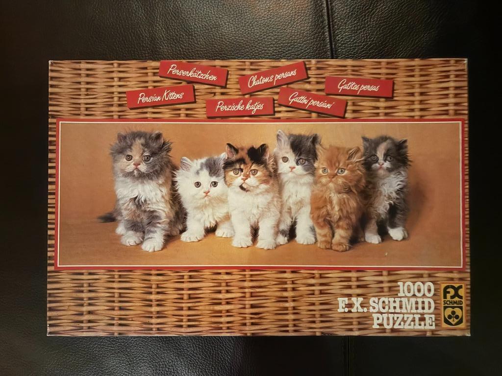 Puzzel met katten, Hobby en Vrije tijd, Ophalen, 500 t/m 1500 stukjes, Gebruikt, Legpuzzel