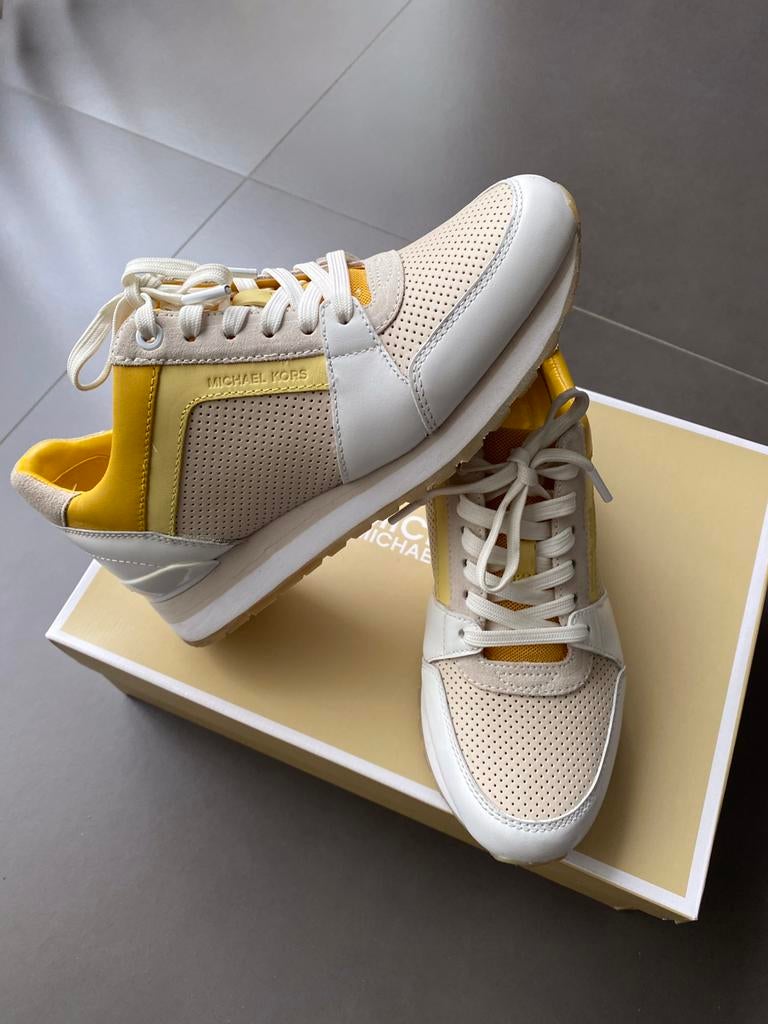 Sneakers Michael Kors, maat 36,5, Kleding | Dames, Schoenen, Michael Kors, Verzenden, Beige, Zo goed als nieuw
