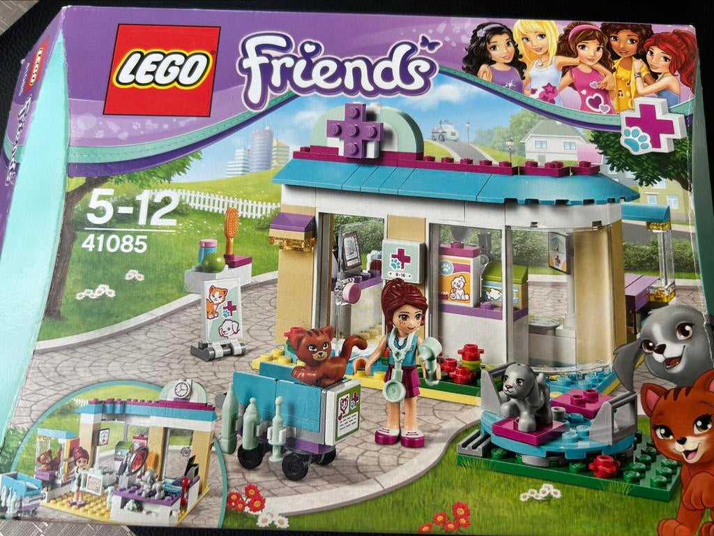 Lego Friends dierenkliniek, Ophalen, Zo goed als nieuw, Complete set, Lego