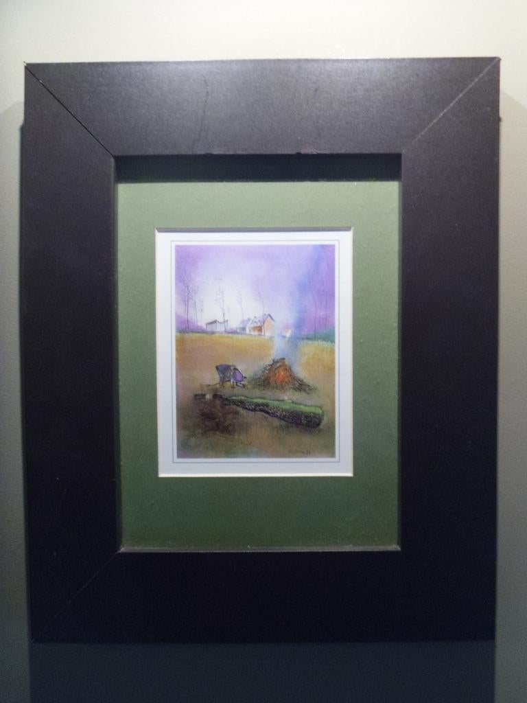 Postkaart / Reproduktie Louis Paul Boon / ingelijst, Antiek en Kunst, Ophalen of Verzenden