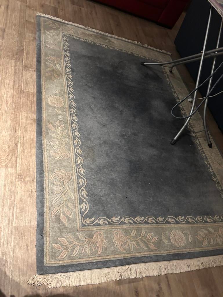 Handgeknoopt tapijt 170x230 – Turks/Perzisch, Ophalen, Grijs, 150 tot 200 cm, 200 cm of meer