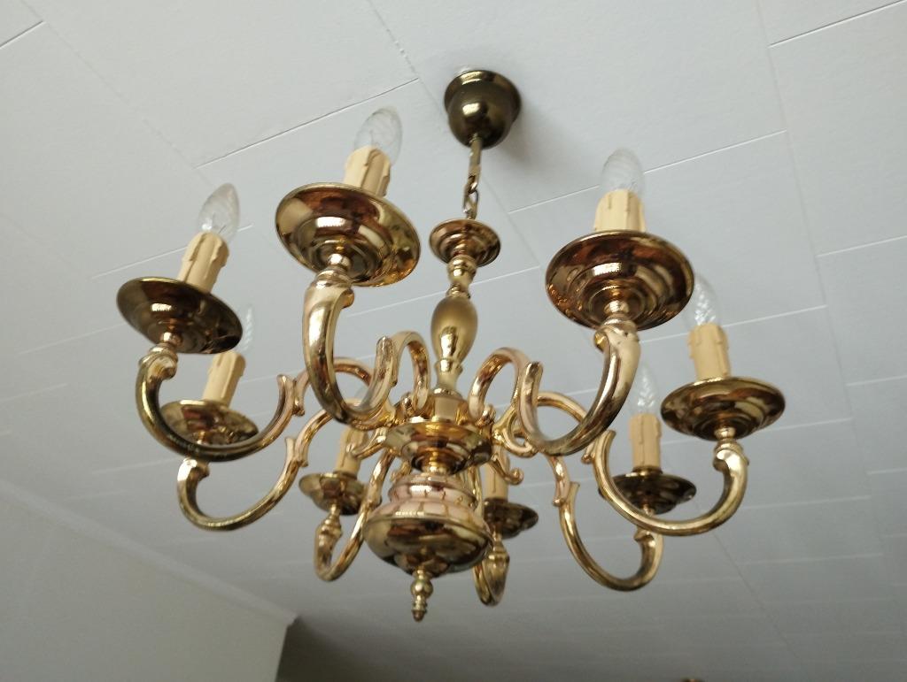 Lustre en laiton ... soldes -20%, Enlèvement, Utilisé, Métal