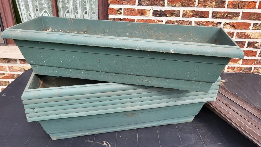 Bloembakken, Tuin en Terras, Ophalen, Kunststof, Gebruikt, Minder dan 30 cm