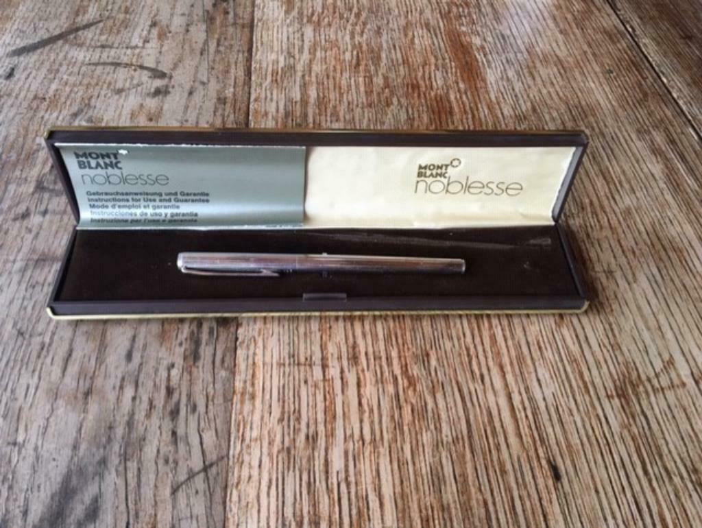 Montblanc vulpen, Ophalen, Gebruikt, Met doosje, Vulpen