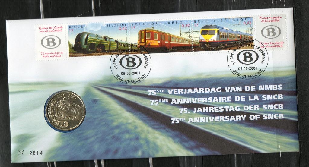Année 2001 : 2993-2995 - Numisletter : 75ème anniversaire de, Enlèvement ou Envoi