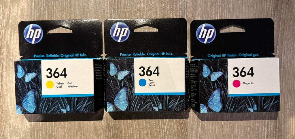 Cartouche d'encre authentique HP 364 jaune cyan et magenta, Enlèvement, Neuf, Cartridge, HP