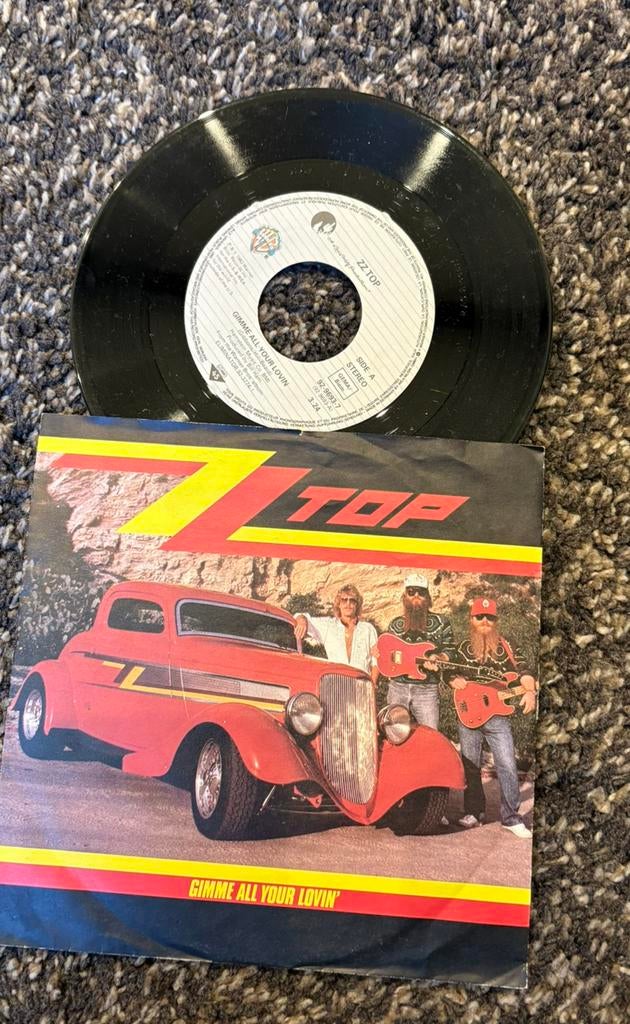 Zz top - gimme all your lovin single, Ophalen of Verzenden, Gebruikt