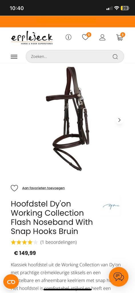 Dy’on hoofdstel, Ophalen of Verzenden, Nieuw
