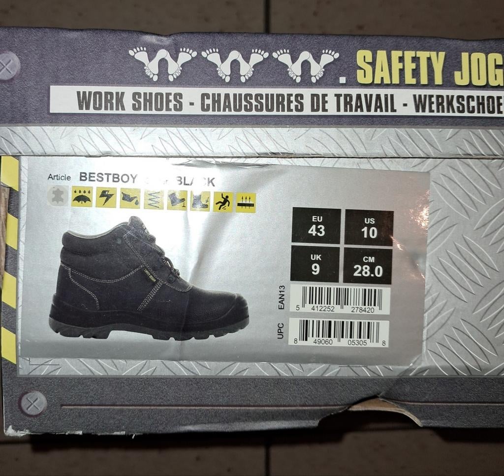 Veiligheids werkschoenen maat 43 Nieuw, Enlèvement, Neuf
