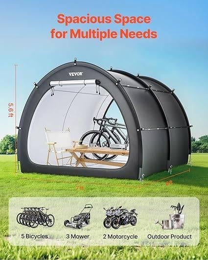 opbergtent voor meer dan 5 fietsen | GRATIS LEVERING, VEVOR, -, Verzenden, -