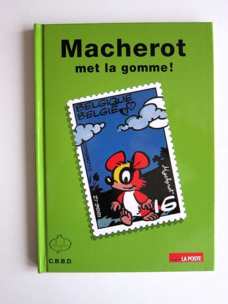 Macherot met la gomme + timbre (CBBD - La Poste 1996) TL, Eén stripboek, Nieuw, Ophalen of Verzenden, Raymond Macherot