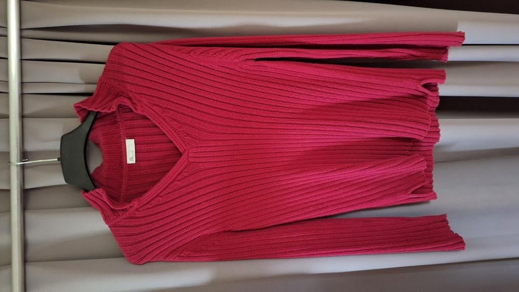 Pull rouge pour femme taille 40 Buste 88 cm 100% coton, Enlèvement ou Envoi, Comme neuf, Taille 38/40 (M), Rouge